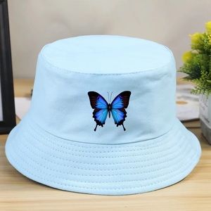 Butterfly Bucket Hat Cotton Fishing Boonie Brim